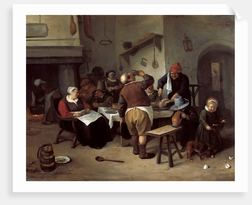 The Fat Kitchen by Jan Havicksz Steen