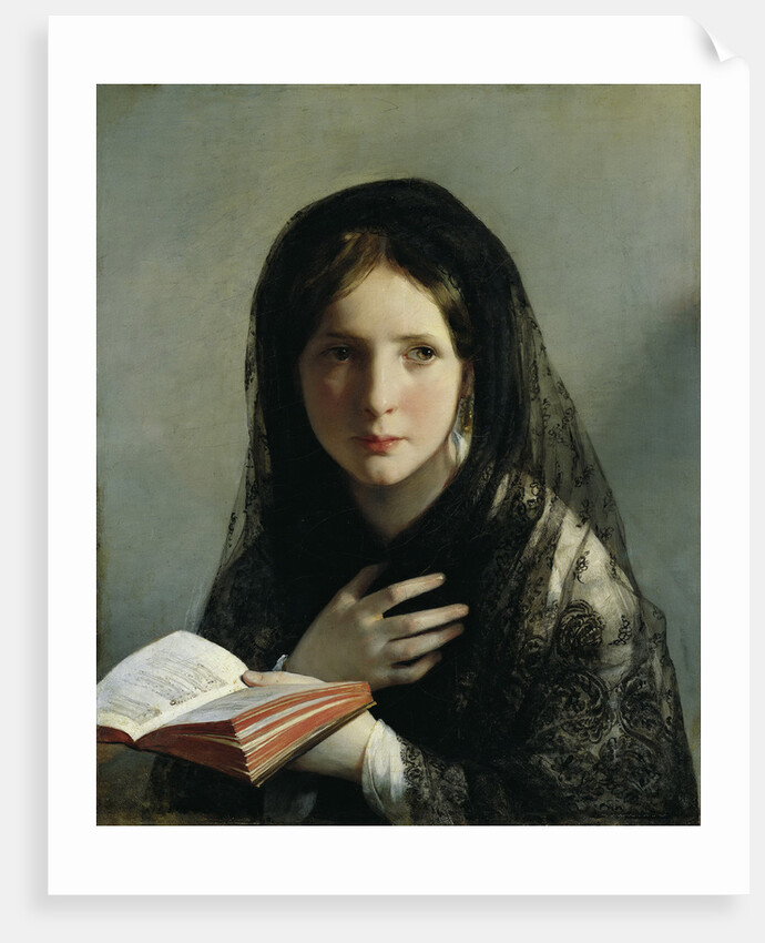 Lost in Her Dreams by Friedrich Ritter von Amerling