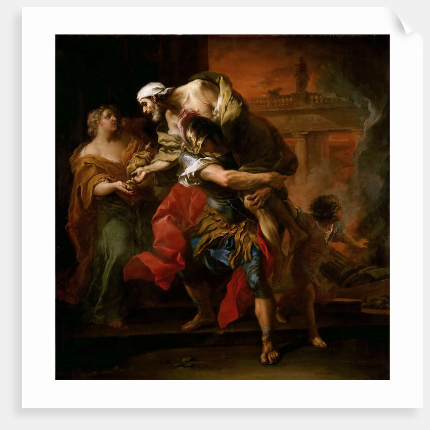 Aeneas Carrying Anchises by Carle Van Loo