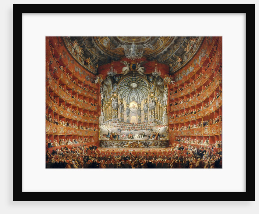 Musical feast given by the cardinal de La Rochefoucauld in the Teatro Argentina in Rome in 1747 by Giovanni Paolo Panini