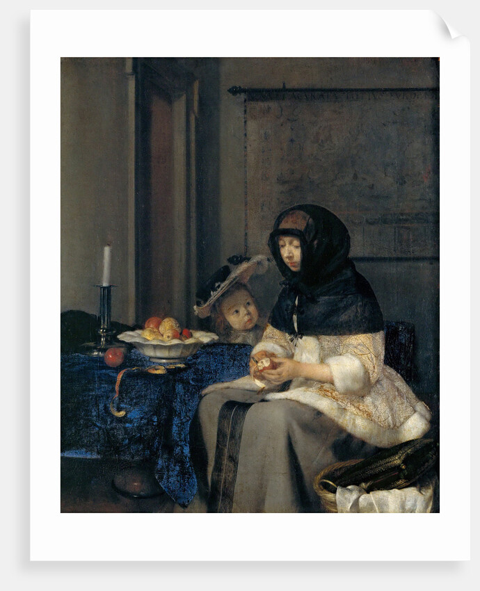 The Apple Peeler by Gerard Ter Borch the Younger