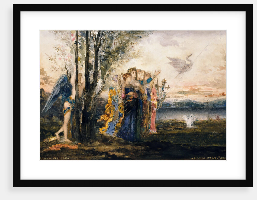Cupid and the Muses by Gustave Moreau