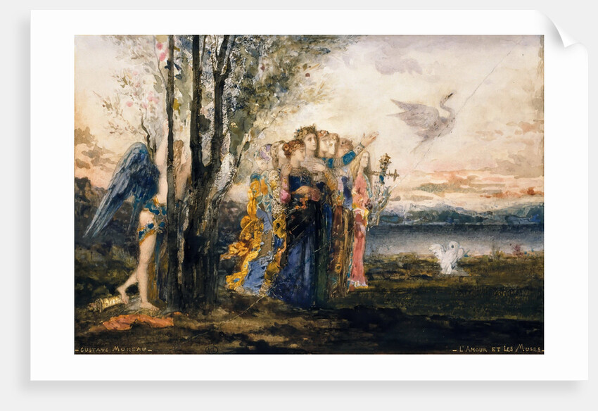 Cupid and the Muses by Gustave Moreau