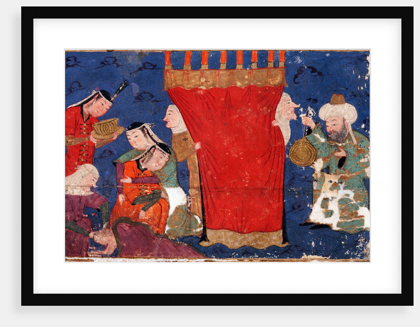 The Birth of Alexander the Great. From: Eskandar-nameh (The Book of Alexander) by Anonymous