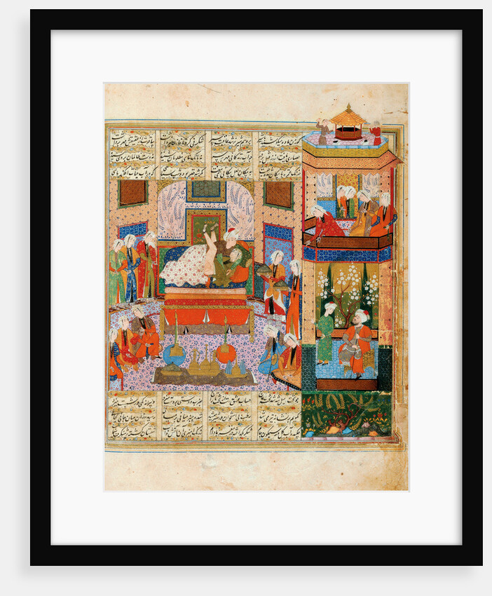 The Consummation of the Marriage Between Khusraw and Shirin (Miniature From the Cycle of Eight Poeti by Iranian master