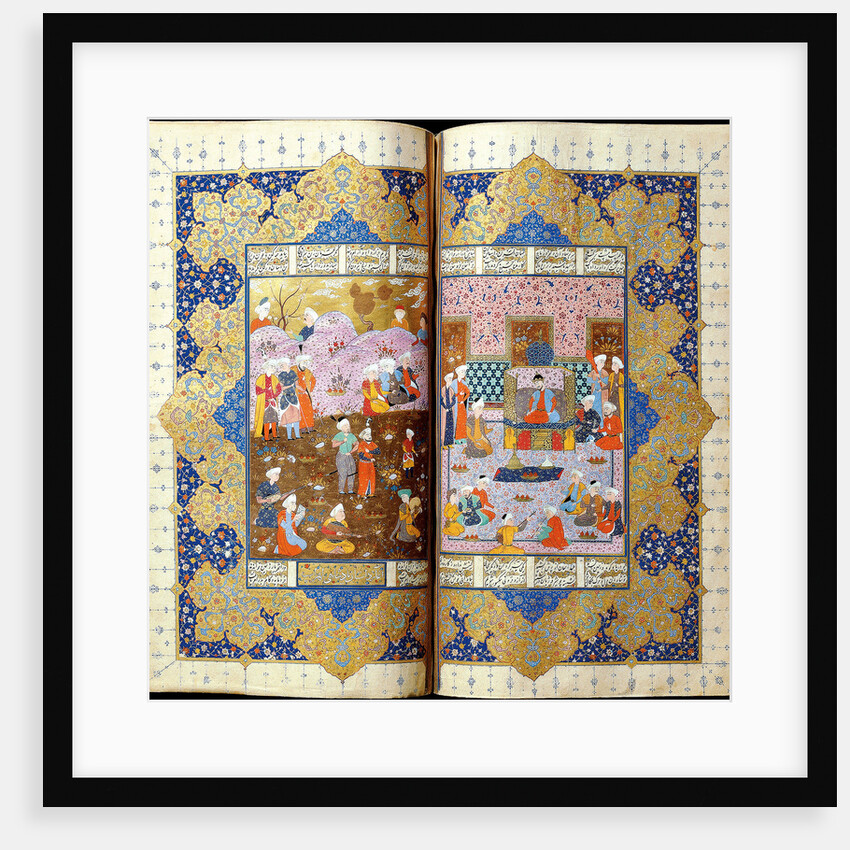 Shah Luhrasp?s Ascension to the Throne (Manuscript illumination from the epic Shahname by Ferdowsi) by Iranian master