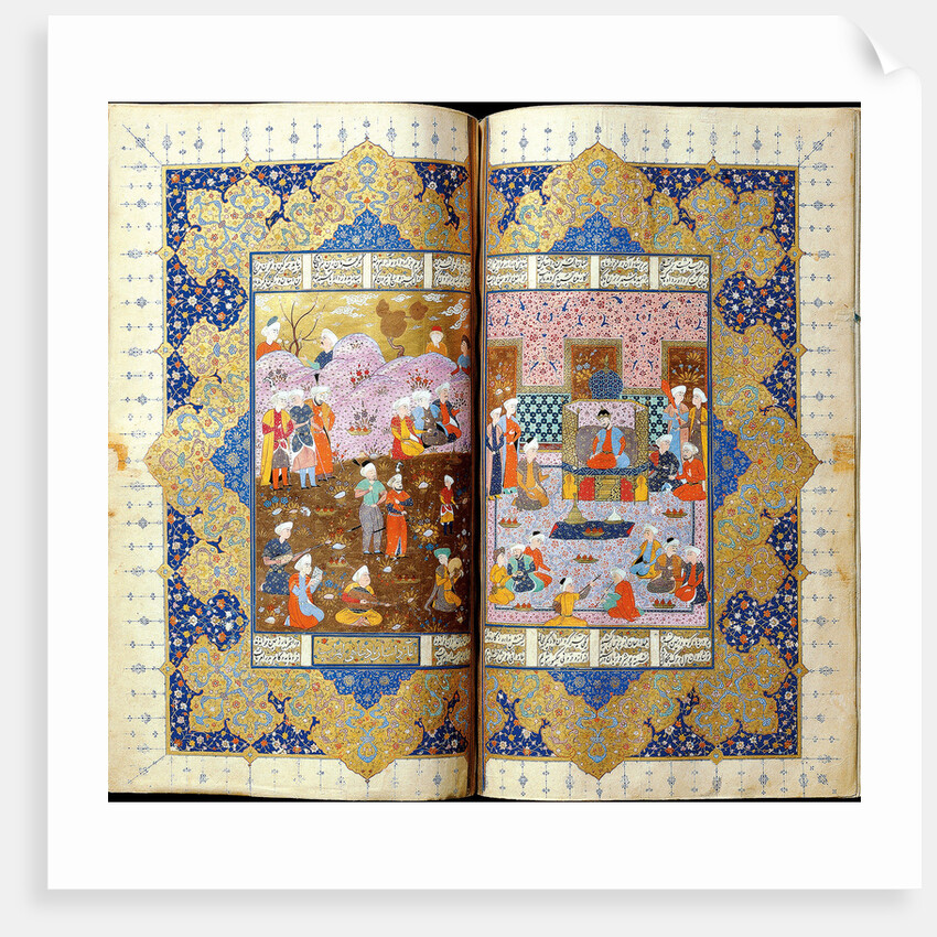 Shah Luhrasp?s Ascension to the Throne (Manuscript illumination from the epic Shahname by Ferdowsi) by Iranian master