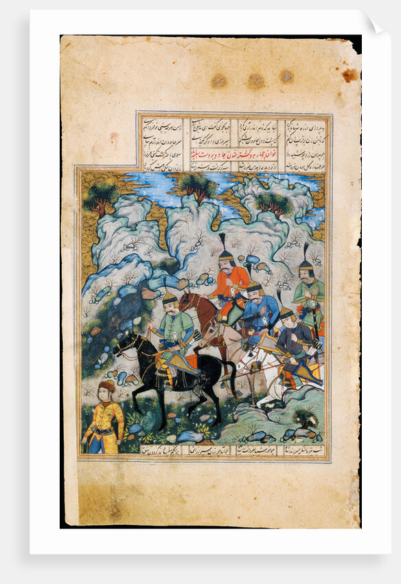 Esfandiyar and His Army (Manuscript illumination from the epic Shahname by Ferdowsi) by Iranian master