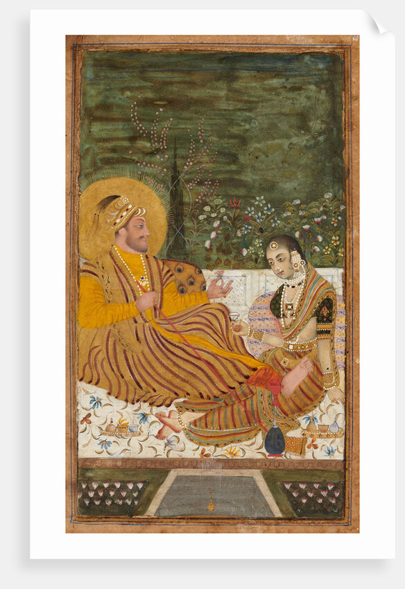 Ali Adil Shah II of Bijapur with a Woman by Indian Art