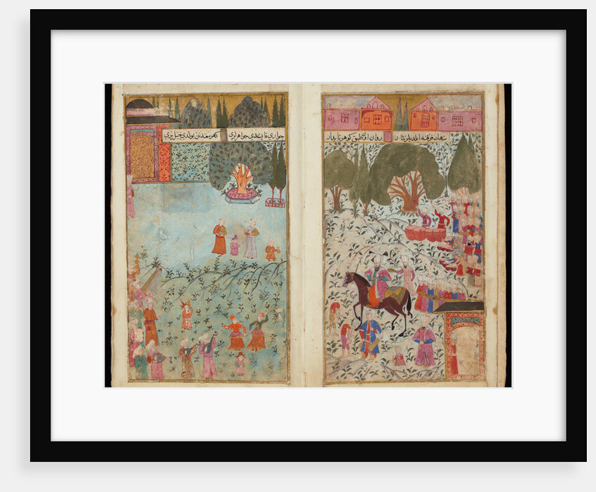 Mehmed III Received in Istanbul (From Manuscript Mehmed IIIs Campaign in Hungary by Turkish master