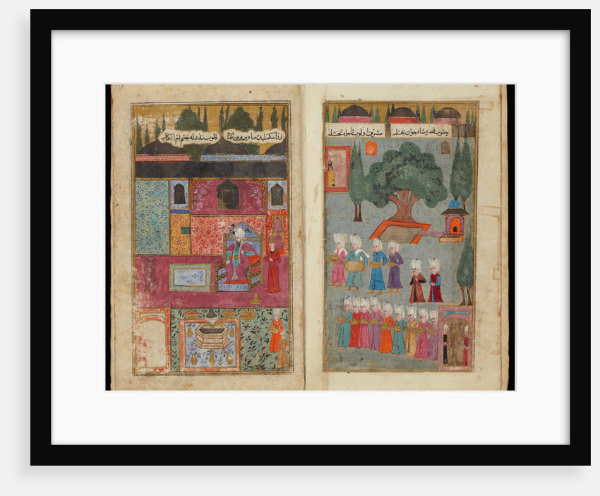 Mehmed III Enthroned (From Manuscript Mehmed IIIs Campaign in Hungary by Turkish master