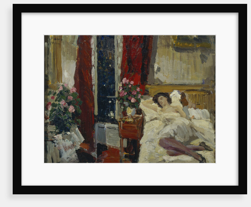 In the room by Konstantin Alexeyevich Korovin