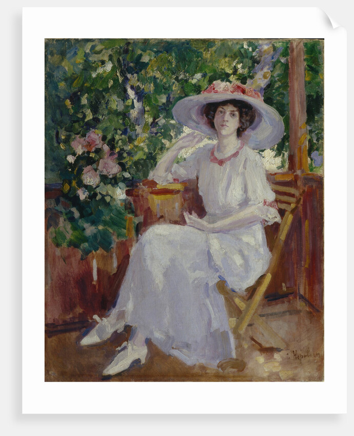 Portrait of the actress Nadezhda Komarovskaya by Konstantin Alexeyevich Korovin