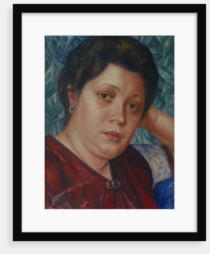 Portrait of the Opera singer Vera Petrova-Zvantseva by Kuzma Sergeyevich Petrov-Vodkin