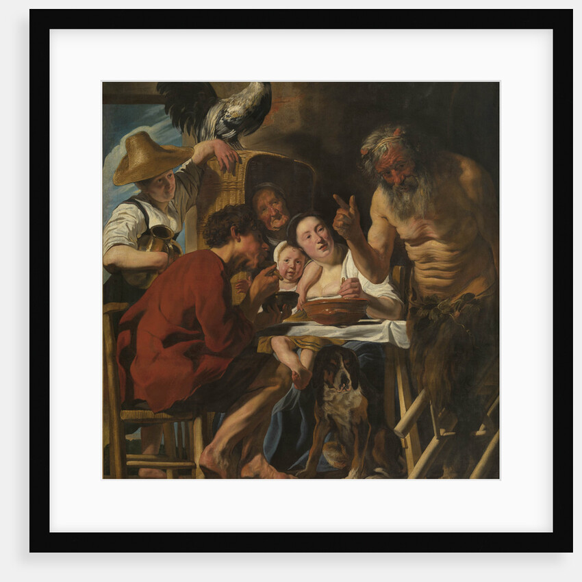Satyr and peasant family by Jacob Jordaens