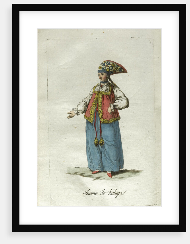 A Maiden from Kaluga in Festive Dress by Jacques Grasset de Saint-Sauveur