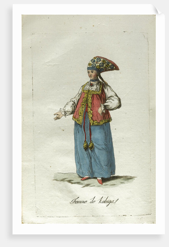 A Maiden from Kaluga in Festive Dress by Jacques Grasset de Saint-Sauveur