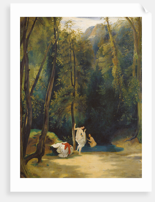 Women Bathing in the Park of Terni by Carl Blechen