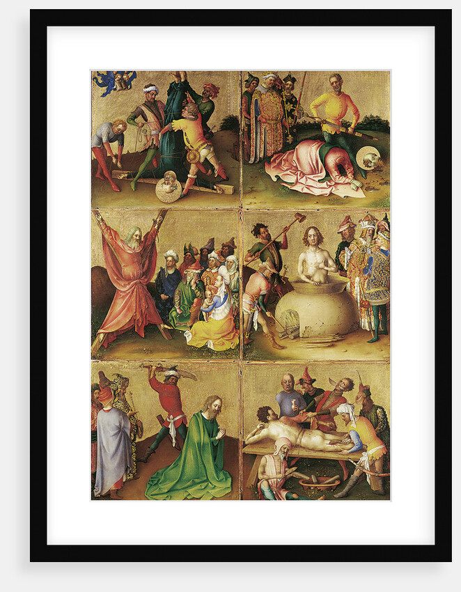 Martyrdom of the Apostles. Left panel by Stephan Lochner