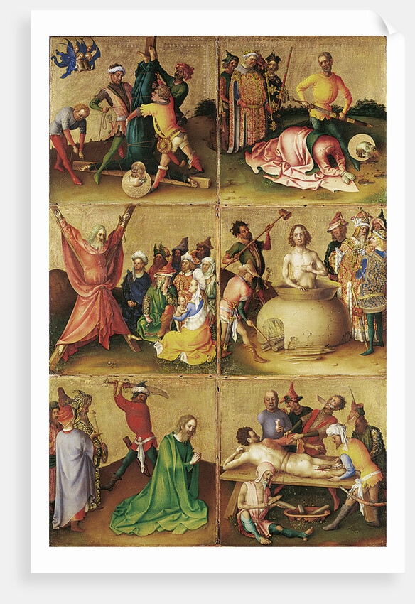 Martyrdom of the Apostles. Left panel by Stephan Lochner