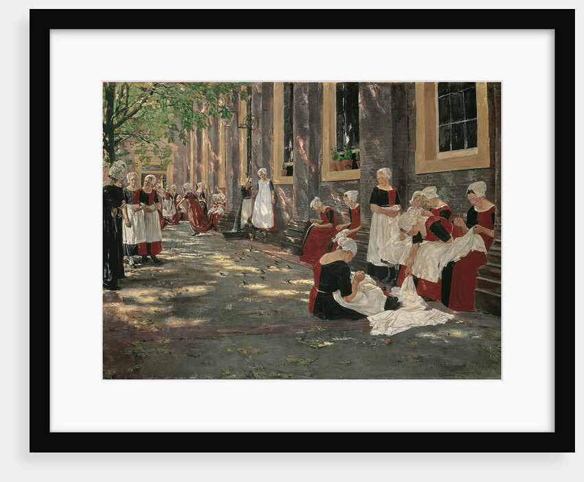 Free Period in the Amsterdam Orphanage by Max Liebermann
