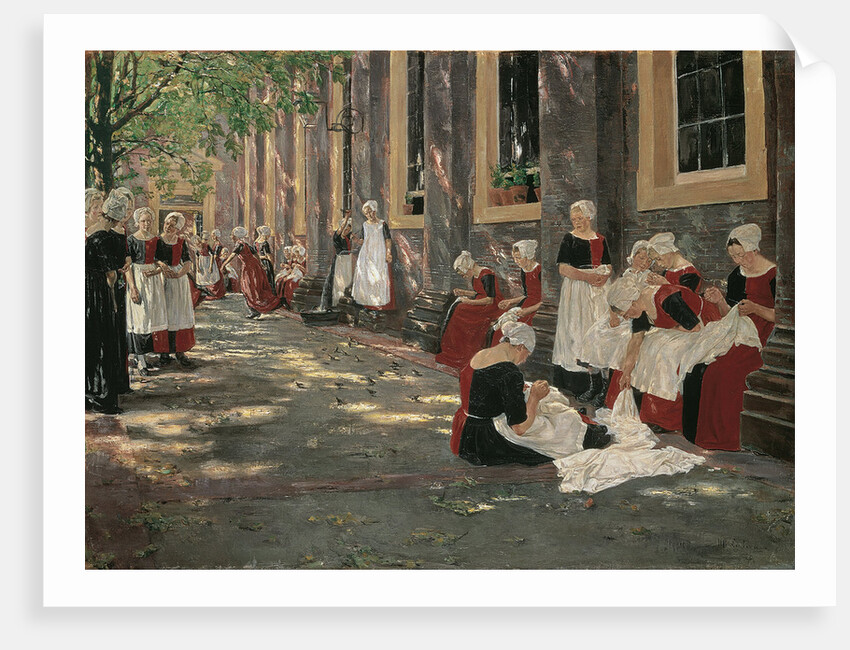 Free Period in the Amsterdam Orphanage by Max Liebermann