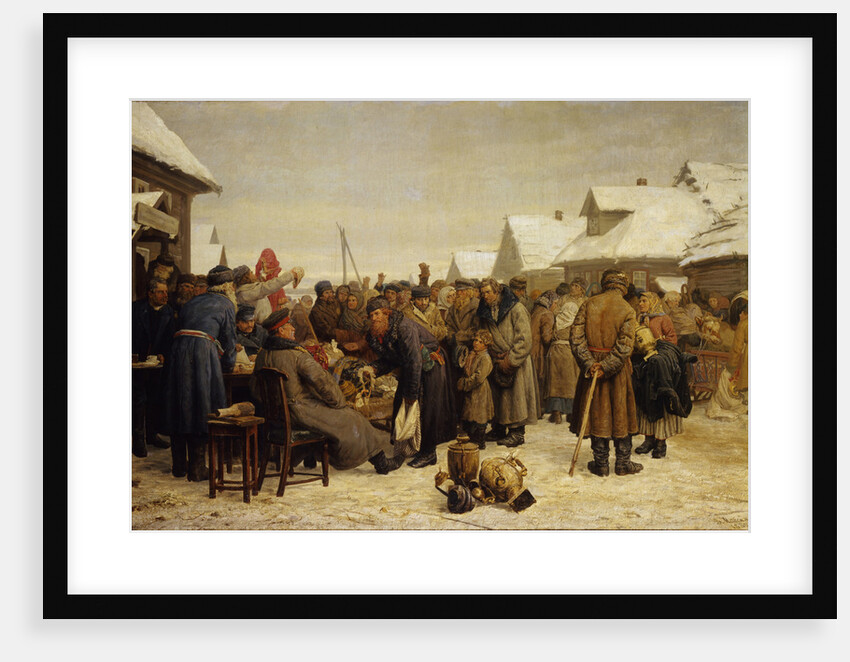 Public property auction for the arrears by Vasili Maximovich Maximov