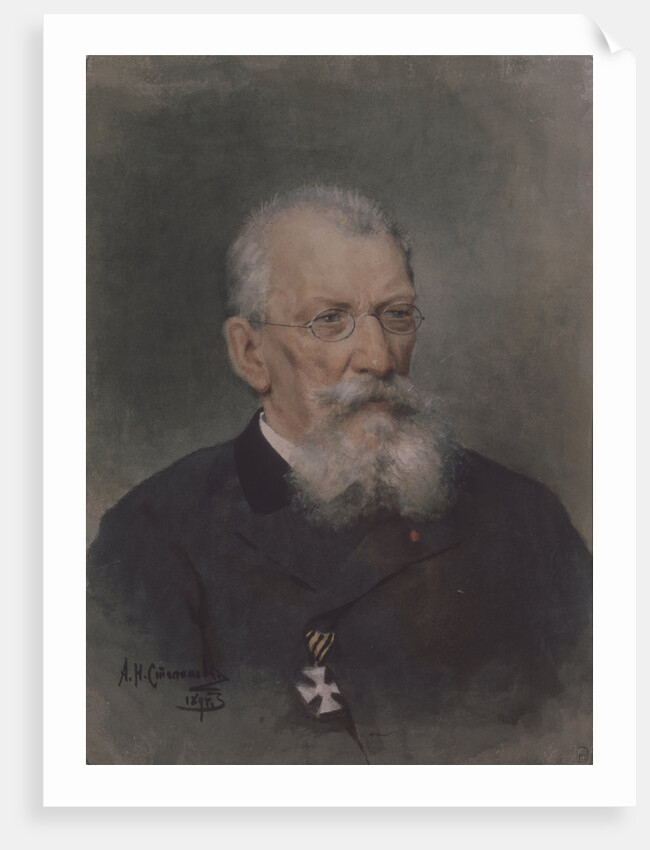 Portrait of the artist Pyotr P. Sokolov by Alexander Nikolaevich Stepanov