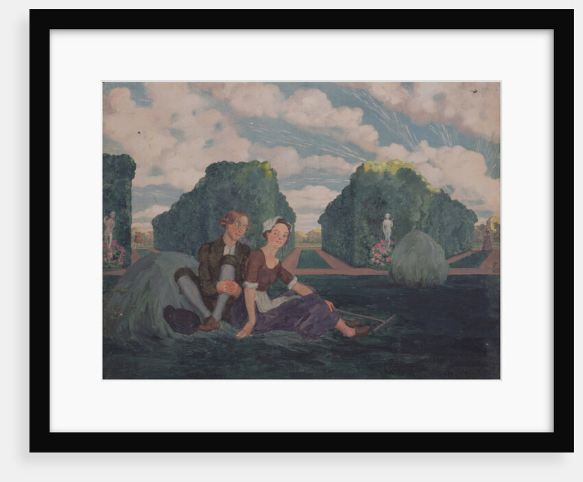 Lovers by Konstantin Andreyevich Somov