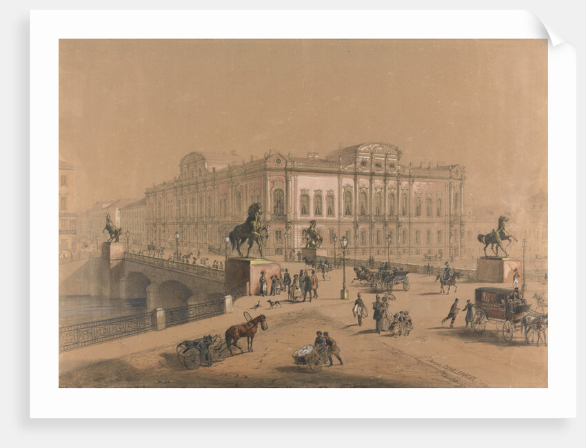 The Beloselsky-Belozersky Palace in Saint Petersburg by Jules Charlemagne