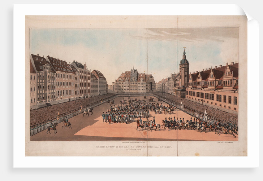 The Entry of the Allied Sovereigns into Leipzig on 19 October 1813 by 19th century Anonymous