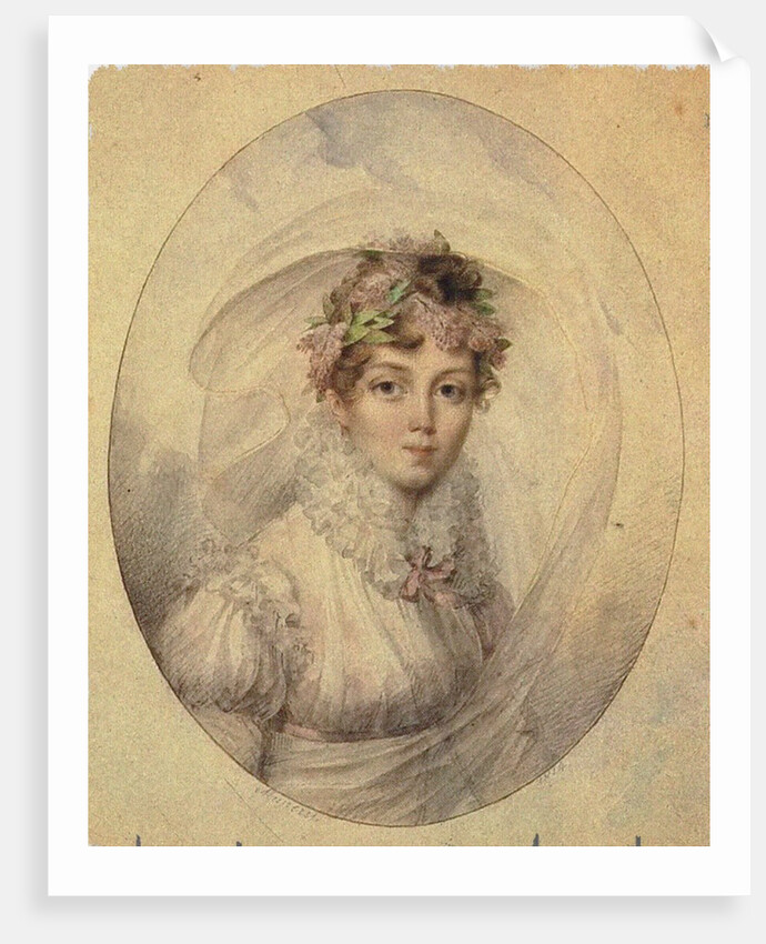Portrait of Princess Zinaida Alexandrovna Volkonskaya by Jean Désiré Muneret