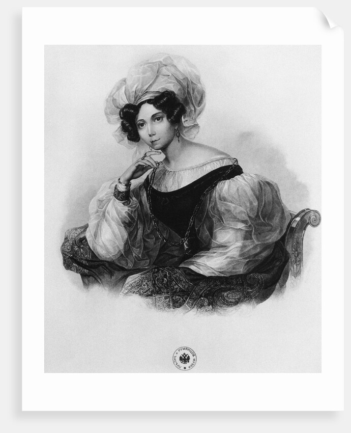 Portrait of Princess Zinaida Alexandrovna Volkonskaya by Anonymous