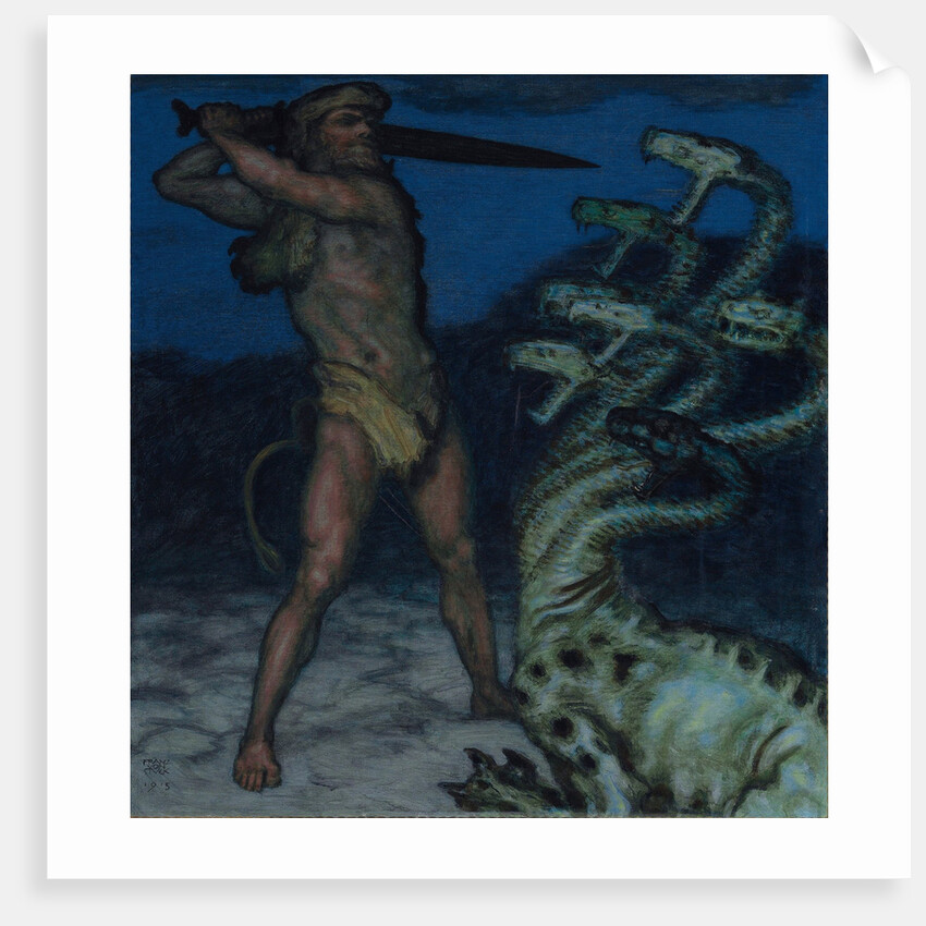 Hercules and Hydra by Franz Ritter von Stuck