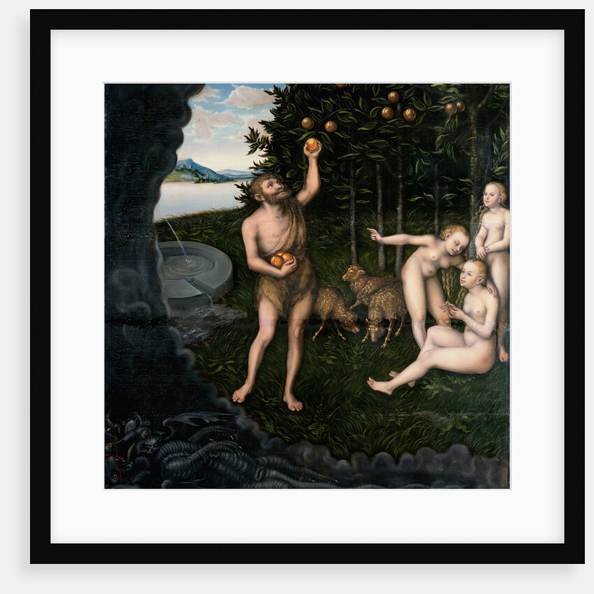 Hercules stealing the apples from the Hesperides by Lucas Cranach the Elder