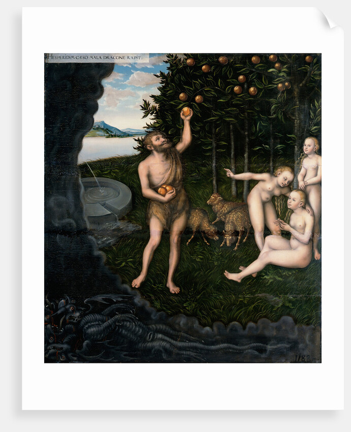 Hercules stealing the apples from the Hesperides by Lucas Cranach the Elder