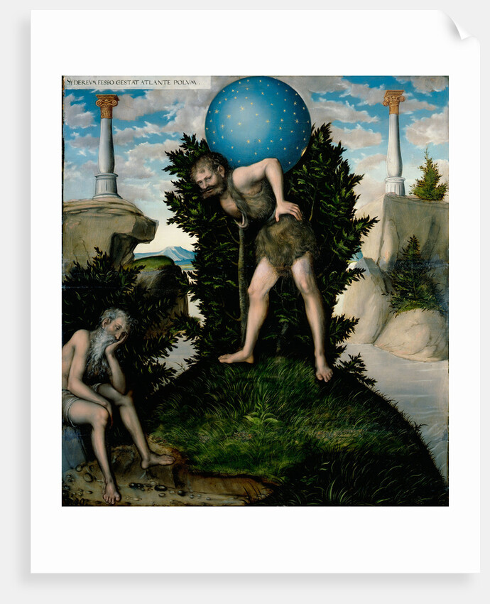 Atlas and Hercules by Lucas Cranach the Elder