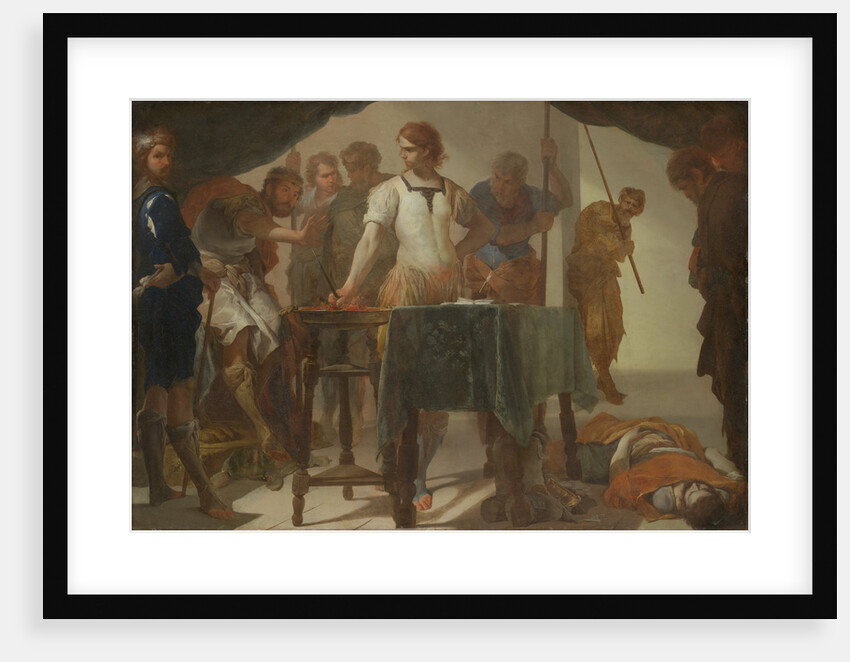 Mucius Scaevola Confronting King Porsenna by Bernardo Cavallino
