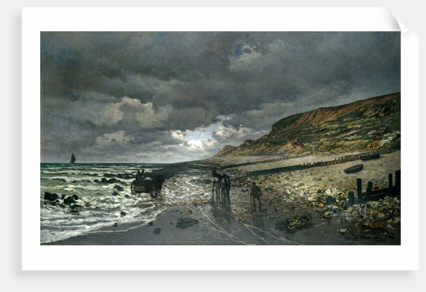 La Pointe de la Hève at Low Tide by Claude Monet