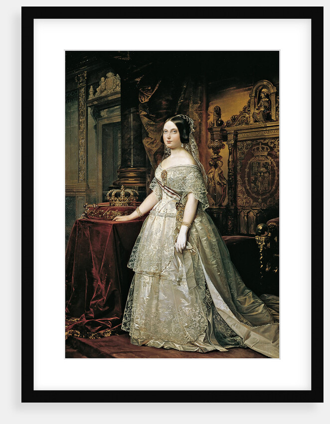Portrait of Isabella II of Spain by Federico de Madrazo y Kuntz