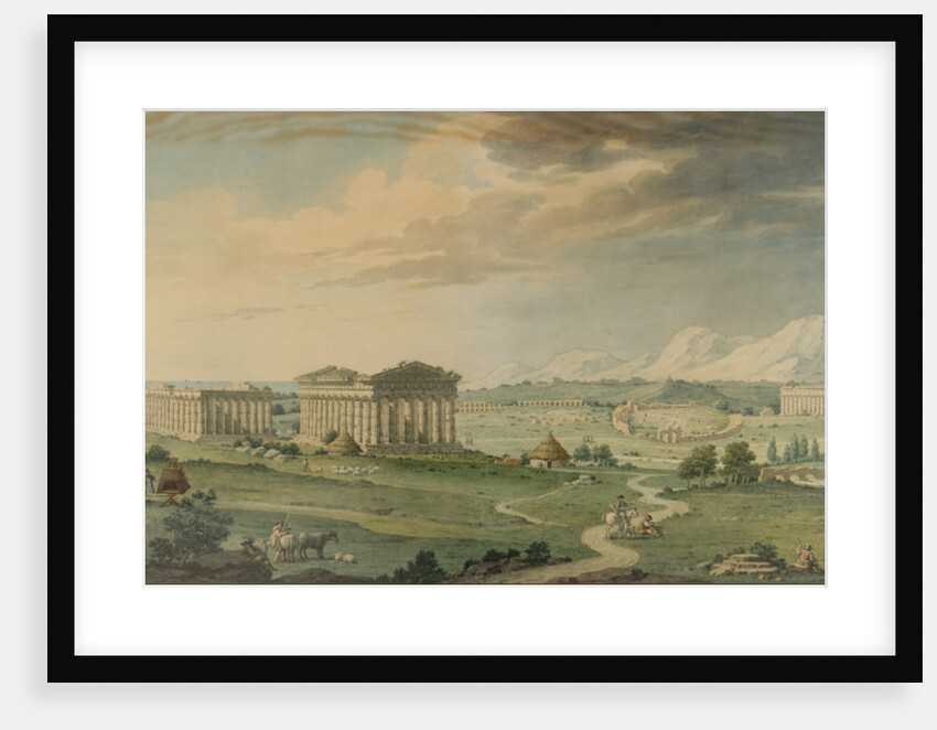 View of Paestum by Isidro González Velázquez