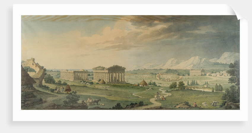 View of Paestum by Isidro González Velázquez