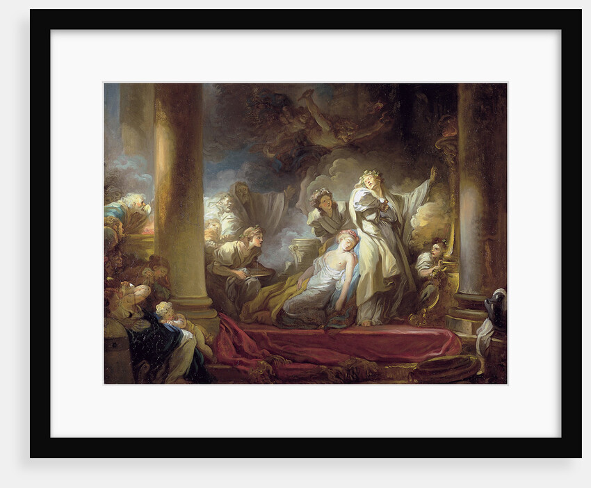 The High Priest Coresus Sacrificing Himself to Save Callirhoe by Jean Honoré Fragonard