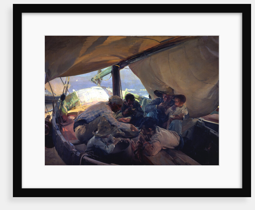 Lunch on the boat by Joaquín Sorolla y Bastida
