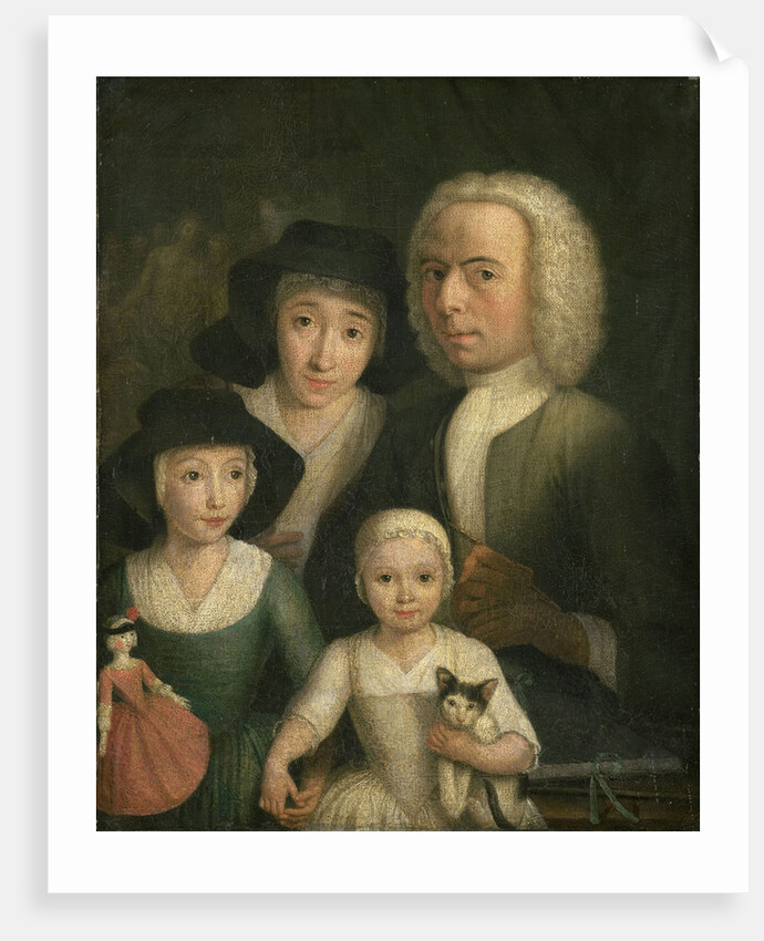 Self-portrait with Suzanna van Bommel and Two Daughters by Hendrik Spilman