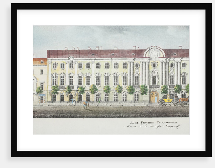 The Stroganov Palace by Vasily Semyonovich Sadovnikov