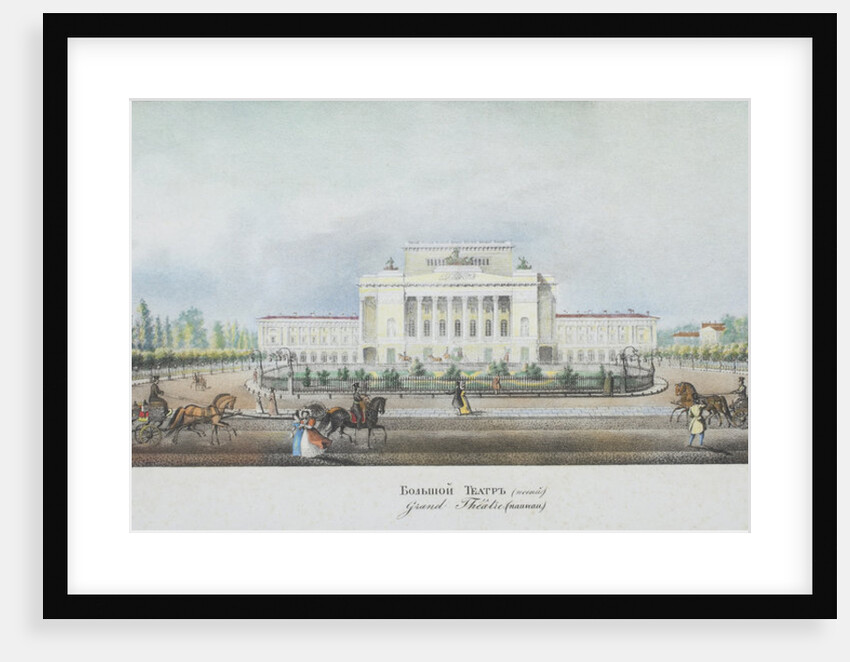The Saint Petersburg Imperial Bolshoi Kamenny Theatre by Vasily Semyonovich Sadovnikov