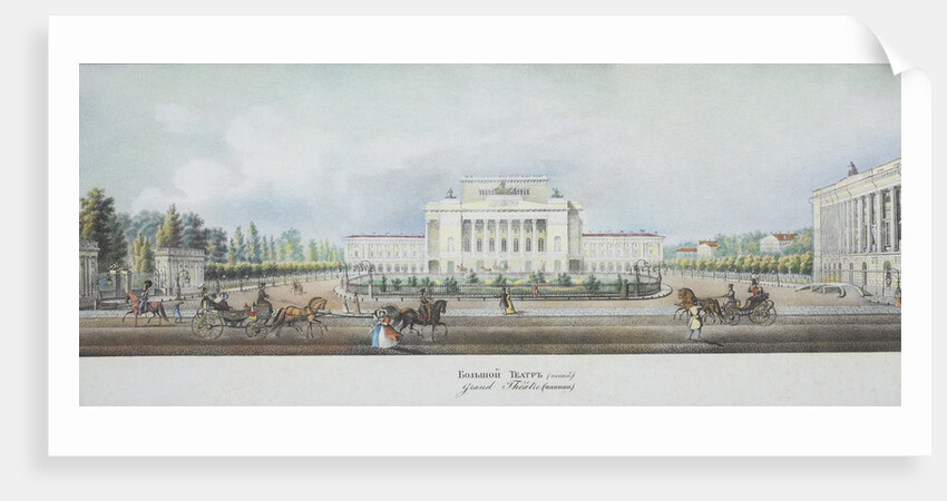 The Saint Petersburg Imperial Bolshoi Kamenny Theatre by Vasily Semyonovich Sadovnikov
