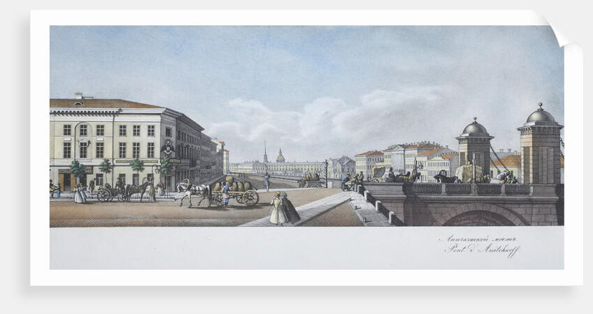 The Anichkov Bridge by Vasily Semyonovich Sadovnikov
