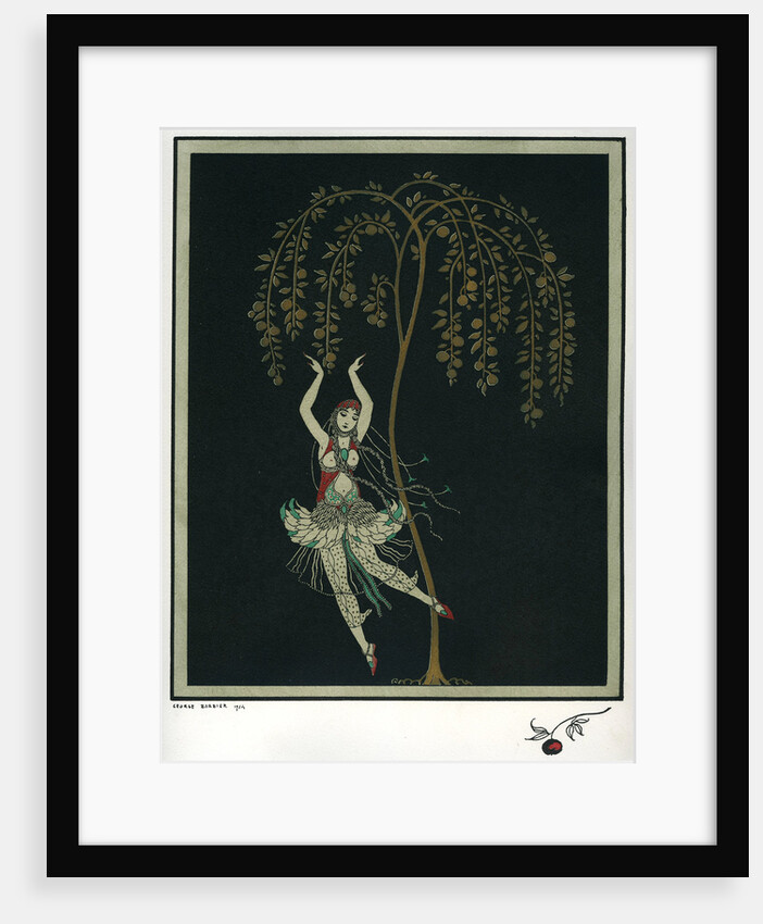 Tamara Karsavina in the ballet The Firebird by I. Stravinsky by George Barbier